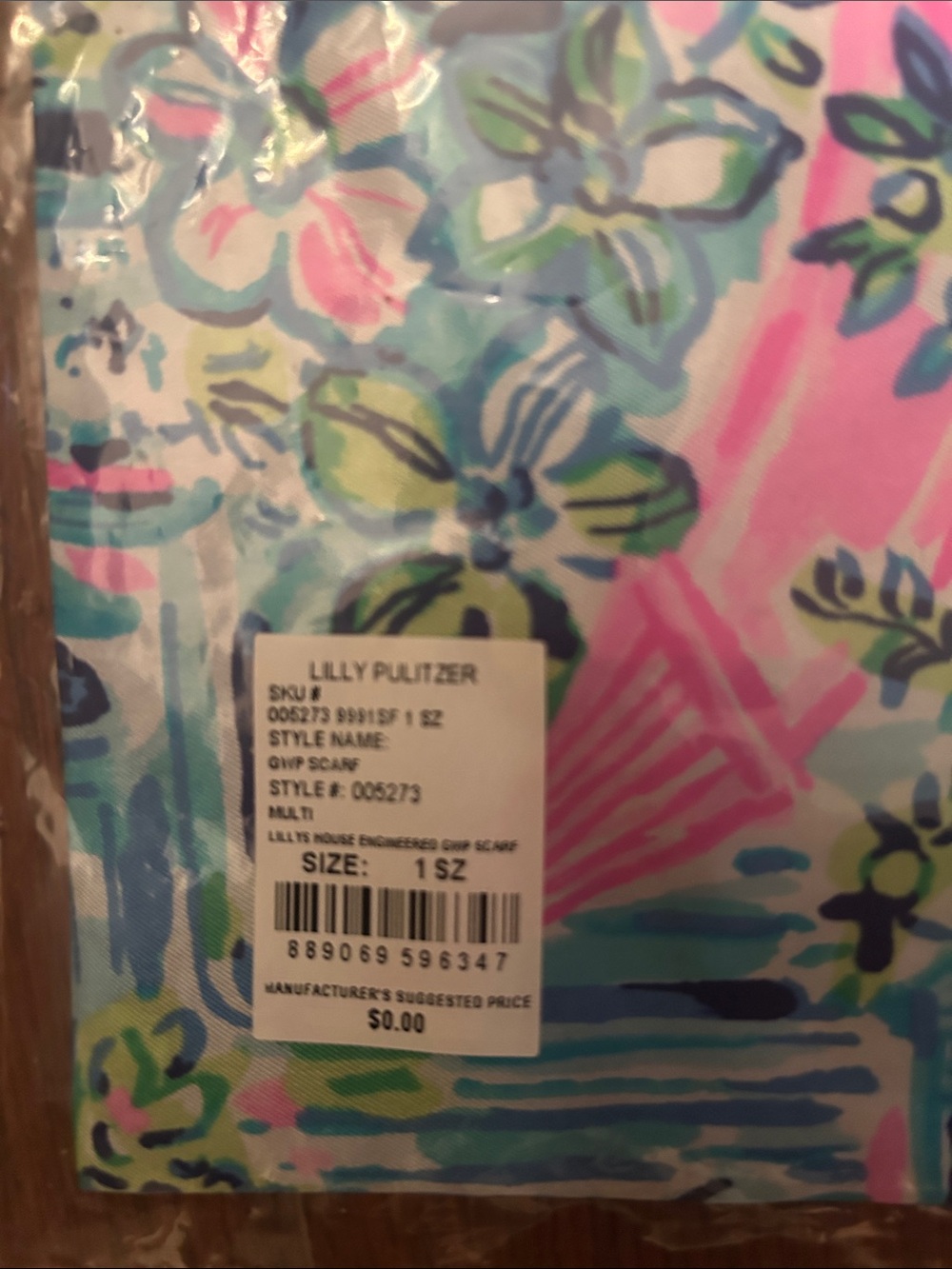 Lilly Pulitzer Silk Scarf NWT - Picture 7 of 7